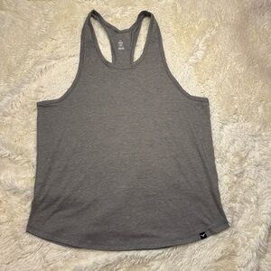 Project Titan men’s Heather Gray Racerback workout Tank Top large